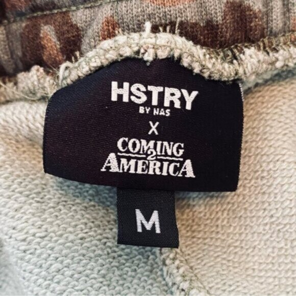 RARE Hstry By Nas x Coming 2 America Joggers Mens Medium Unity & Pride Cotton - Picture 4 of 15